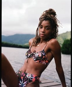 Follow Suit The Marie Bottom - Garden Party (Mocha) Mme. Mink