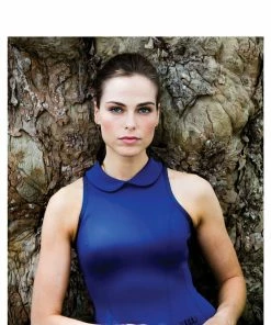 HEDGE WHAT'S HOT Dune Racerback Dress With Collar