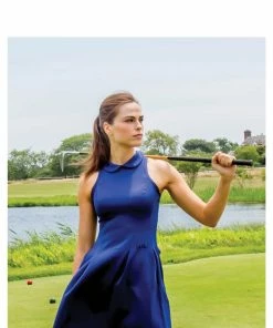 HEDGE WHAT'S HOT Dune Racerback Dress With Collar