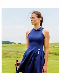 HEDGE WHAT'S HOT Dune Racerback Dress With Collar