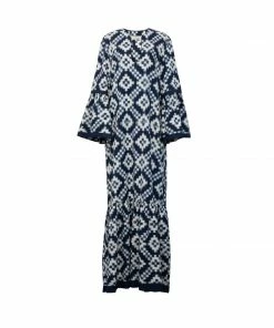 De Castro Long Viento Dress Denim Blue