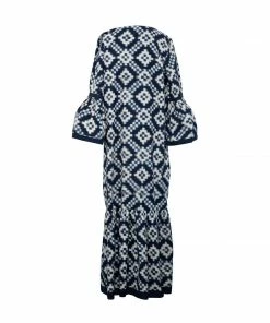 De Castro Long Viento Dress Denim Blue