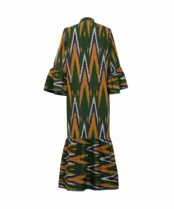 De Castro Green & Yellow Dragon Dress