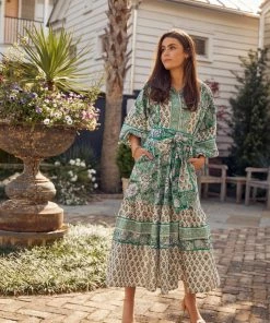 Sue Sartor Flounce™️| Green Garden Print