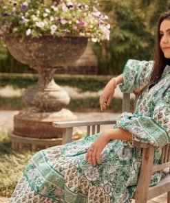 Sue Sartor Flounce™️| Green Garden Print