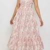 Daydress Florence Dress In Cerise Chintz Trail 2 Daydress Florence Dress In Cerise Chintz Trail