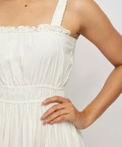 Daydress WHAT'S HOT Florence Dress In White Poplin