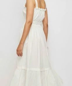 Daydress WHAT'S HOT Florence Dress In White Poplin