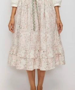 Daydress WHAT'S HOT Frill Skirt In Blush Chintz Trail