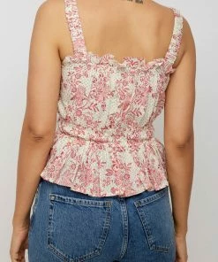 Daydress Florence Sun-top In Cerise Chintz Trail