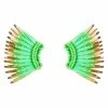 Mignonne Gavigan Mini Madeline Earrings Lime Gold