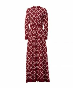 De Castro Red Rhombus Dress