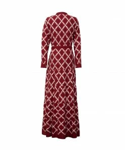 De Castro Red Rhombus Dress
