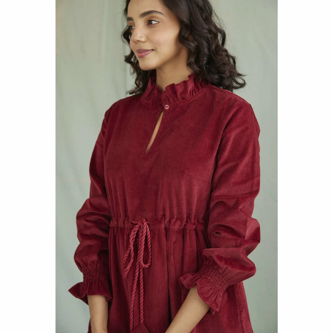 Daydress Alma Dress In Red Velvet Needlecord WHAT'S HOT 8 Daydress Alma Dress In Red Velvet Needlecord WHAT'S HOT