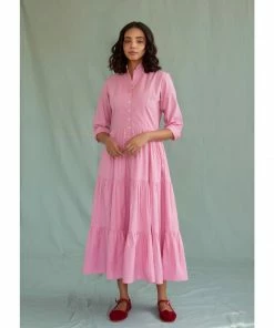 Daydress WHAT'S HOT Dakota Dress In Pink Poplin 12 Daydress WHAT'S HOT Dakota Dress In Pink Poplin