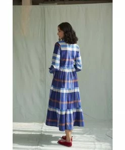 Daydress Alma Dress In Giant Handloom Check WHAT'S HOT