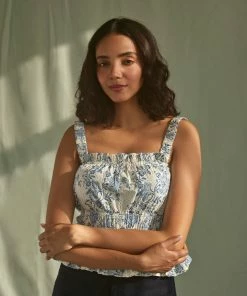 Daydress Florence Sun-top In Blue Chintz Trail