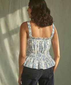 Daydress Florence Sun-top In Blue Chintz Trail