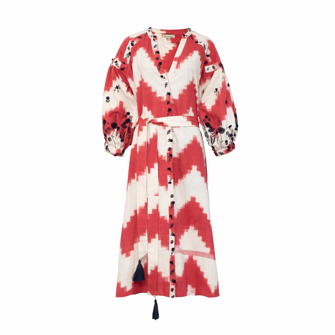 De Castro Red Zig Zag Dress 3 De Castro Red Zig Zag Dress