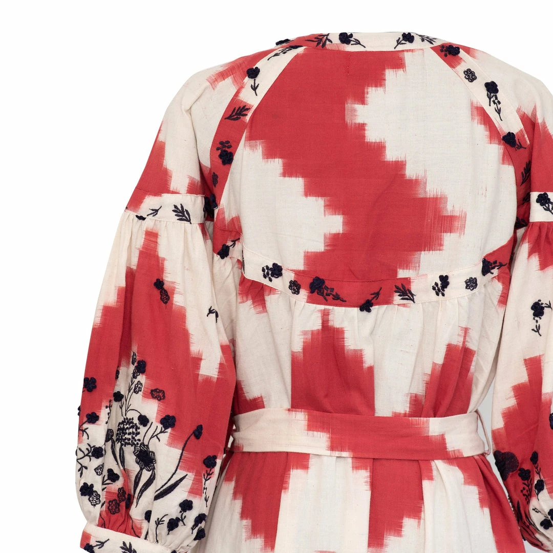 De Castro Red Zig Zag Dress 5 De Castro Red Zig Zag Dress