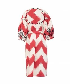 De Castro Red Zig Zag Dress