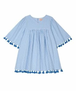 Seraphina WHAT'S HOT THE LITTLE TASSEL KAFTAN | Blue & White Stripe Seersucker 13 Seraphina WHAT'S HOT THE LITTLE TASSEL KAFTAN | Blue & White Stripe Seersucker