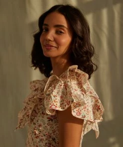 Daydress Lindos Dress In Berry Wild Flowers WHAT'S HOT