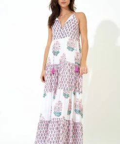 OLIPHANT Long Tiered Tassel Dress