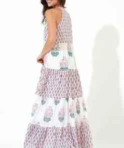 OLIPHANT Long Tiered Tassel Dress