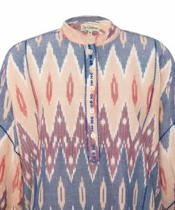 De Castro Pink Ikat Top