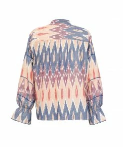 De Castro Pink Ikat Top