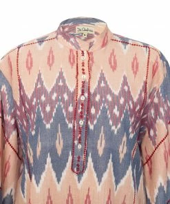 De Castro Pink Ikat Top