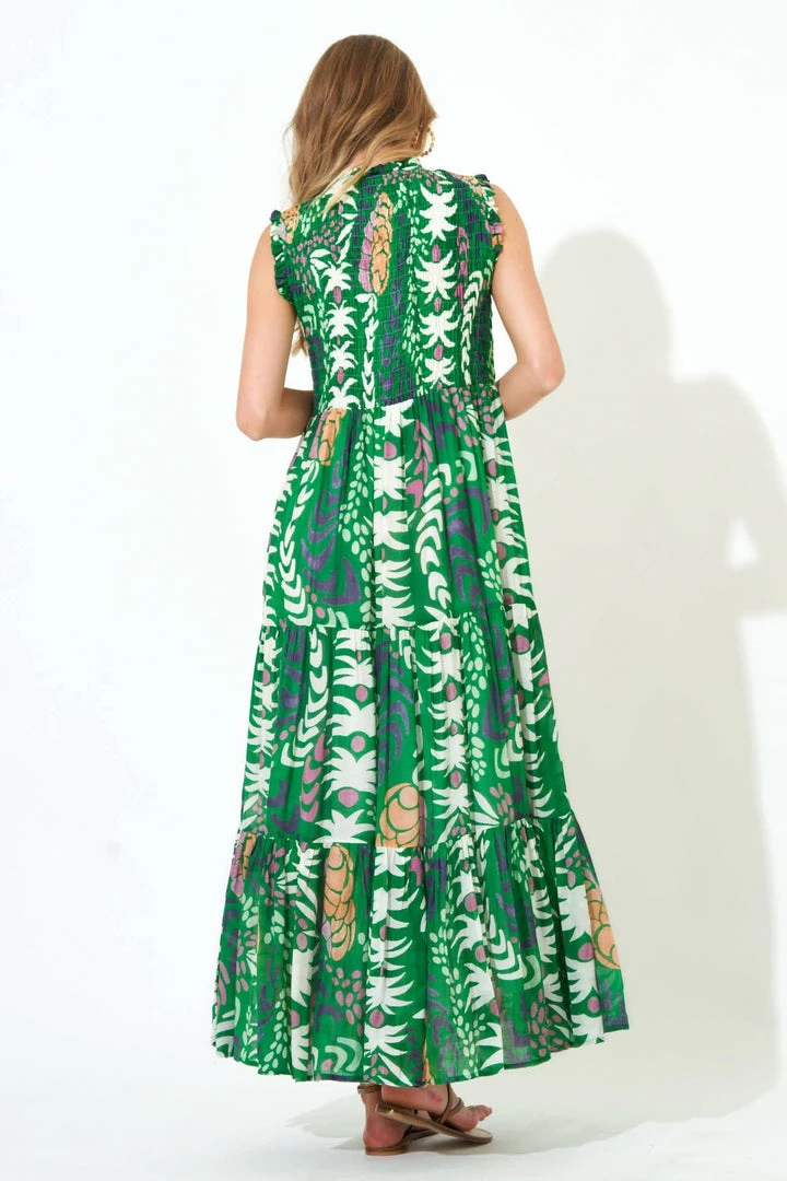 OLIPHANT Sleeveless Smocked Maxi 4 OLIPHANT Sleeveless Smocked Maxi