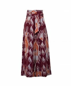 De Castro Purple Ikat Trousers