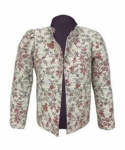 Casey Marks Magic Jacket In Coral Cherry Blossom Jacquard & Purple Twill WHAT'S HOT
