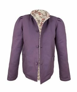Casey Marks Magic Jacket In Coral Cherry Blossom Jacquard & Purple Twill WHAT'S HOT