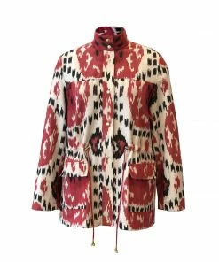 De Castro Red Rainbow Ikat Jacket
