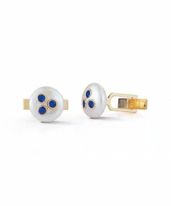 Couplet Father's Day Les Perles Sapphire Cuff Links