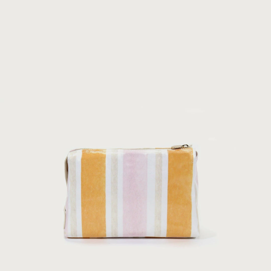 Neely & Chloe Ariel Okin X N&C Small Coated Canvas Pouch Striped ACCESSORIES 6 Neely & Chloe Ariel Okin X N&C Small Coated Canvas Pouch Striped ACCESSORIES