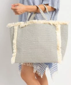 Hat Attack Launch Tote- Black Stripe