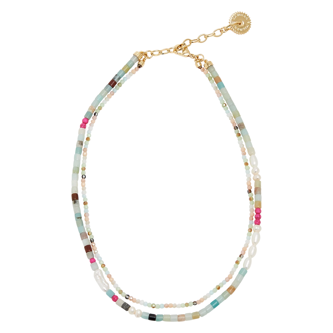 Mignonne Gavigan WHAT'S HOT Jody Double Strand Necklace Multi 3 Mignonne Gavigan WHAT'S HOT Jody Double Strand Necklace Multi