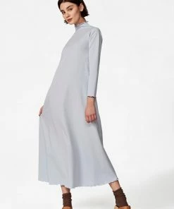 Casey Marks Lounge Dress In Ice Blue Ponte Knit WHAT'S HOT