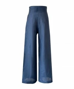 De Castro Blue Marine Trousers