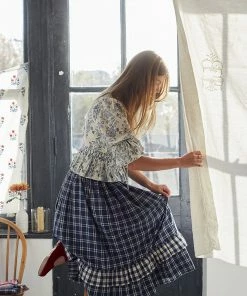 Daydress WHAT'S HOT Frill Skirt In Handloom Check