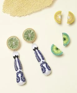Mignonne Gavigan Lemon Stud Earrings Yellow