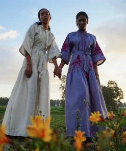 De Castro Berry Swan Dress