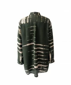 De Castro Green Tie Dye Blouse