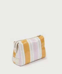 Neely & Chloe Ariel Okin X N&C Medium Coated Canvas Pouch Striped ACCESSORIES