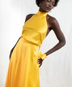 Valle & Vik Calling All Colors The Goddess | Yellow Satin