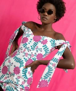 Valle & Vik WHAT'S HOT The Revenge Dress | Rose Busk Pink & Green